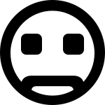 Emoji Sad Circle 557 SVG Icon